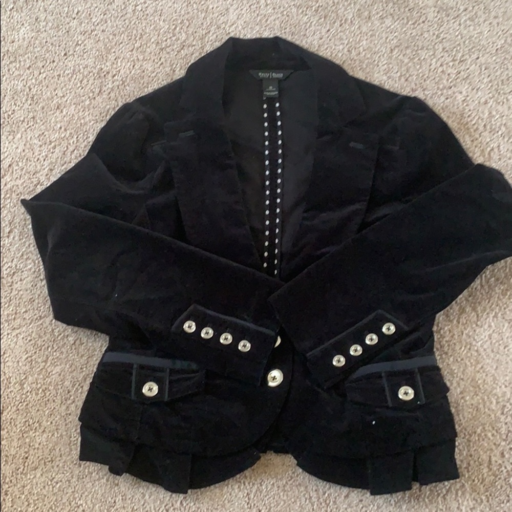Women’s black cordouroy jacket